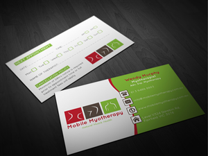Business Card Design by Pointless Pixels India for Mobile Myotherapy | Design: #4206273