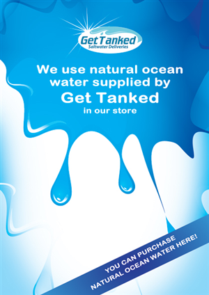 Saltwater In store poster design | Poster Design by Vicez