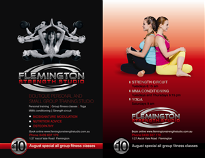 Personal training studio poster / postcard | Diseño de Póster por cb1318