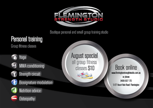 Poster Design by Bunnydesigns88 for Flemington Strength Studio | Design: #4143868