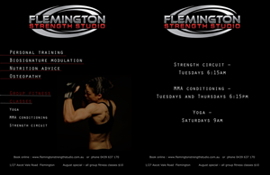 Poster Design by IC for Flemington Strength Studio | Design: #4151868