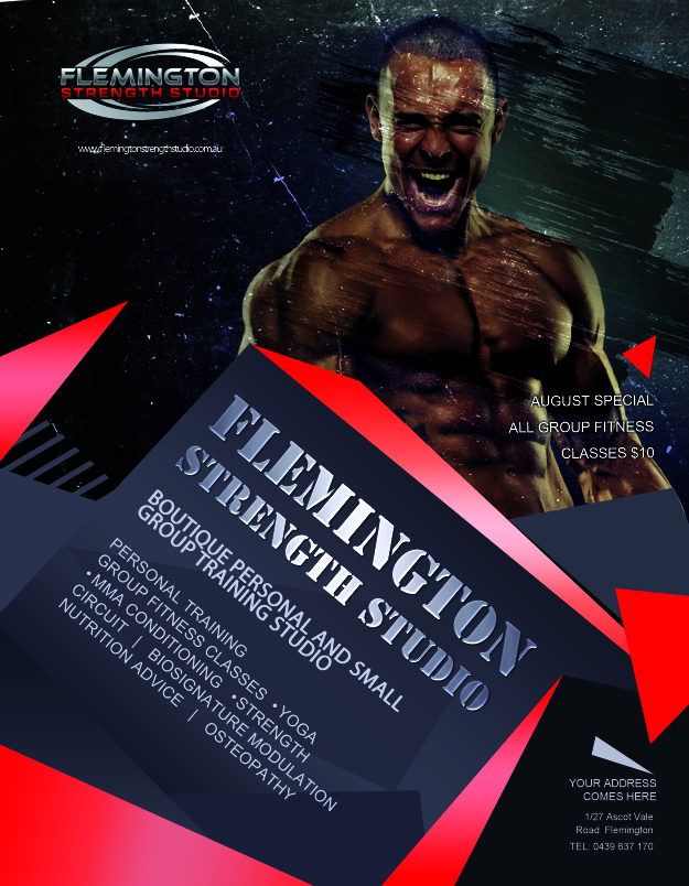 Poster Design by adrianarita for Flemington Strength Studio | Design #4150223