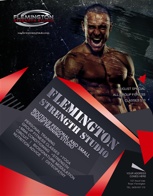 Diseño de Póster por adrianarita para Flemington Strength Studio | Diseño #4150223