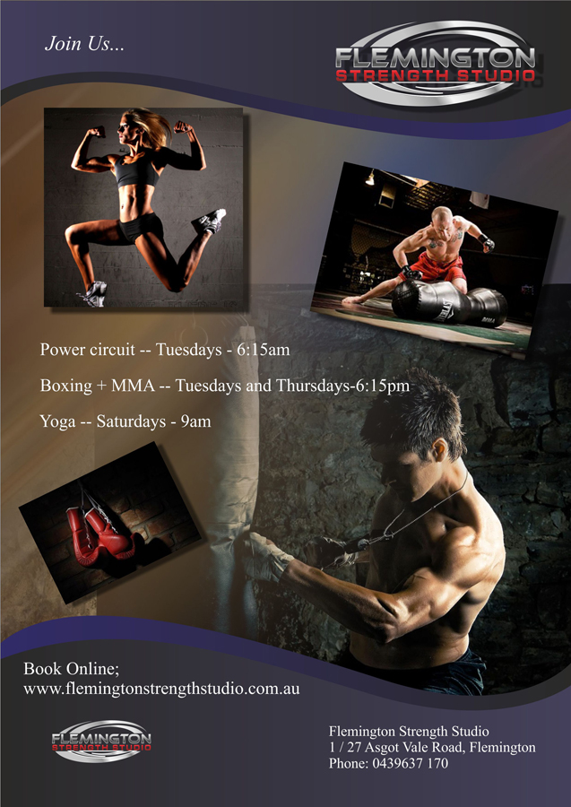 Diseño de Póster por mgumusalan para Flemington Strength Studio | Diseño #4144363