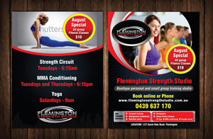 Personal training studio poster / postcard | Diseño de Póster por meet007