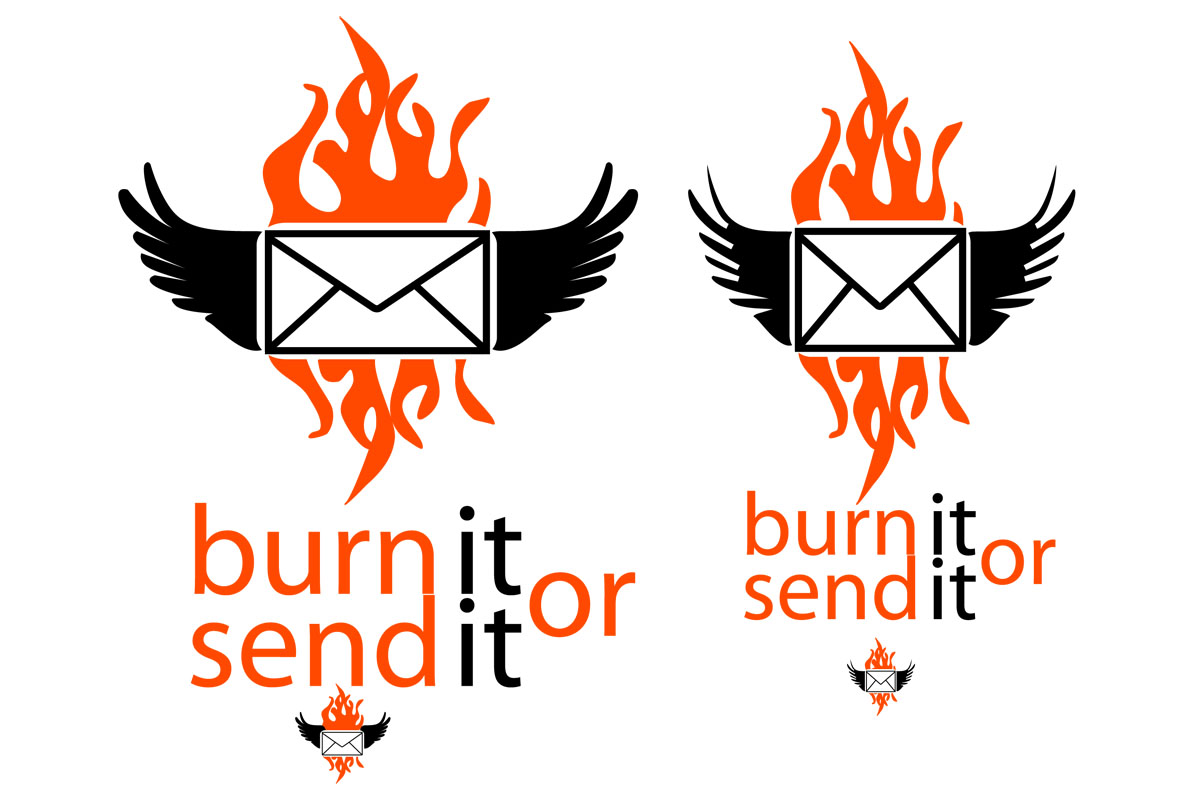 Logo Design by T2Dezign for Burn It Or Send It | Design #164753