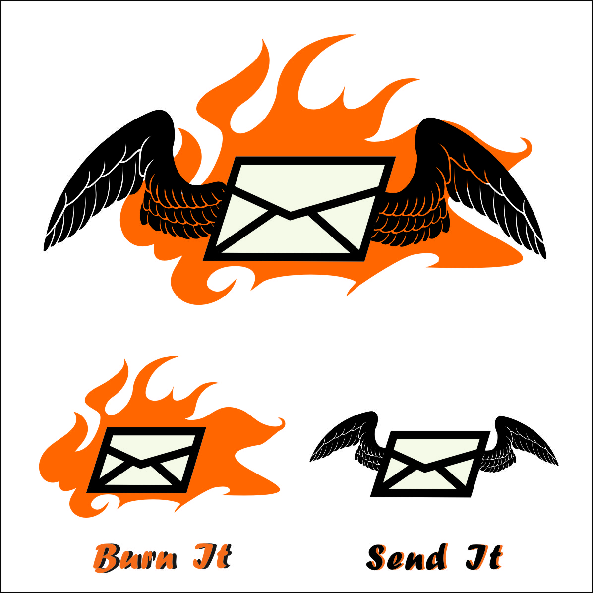 Logo Design by suzukita for Burn It Or Send It | Design #165292