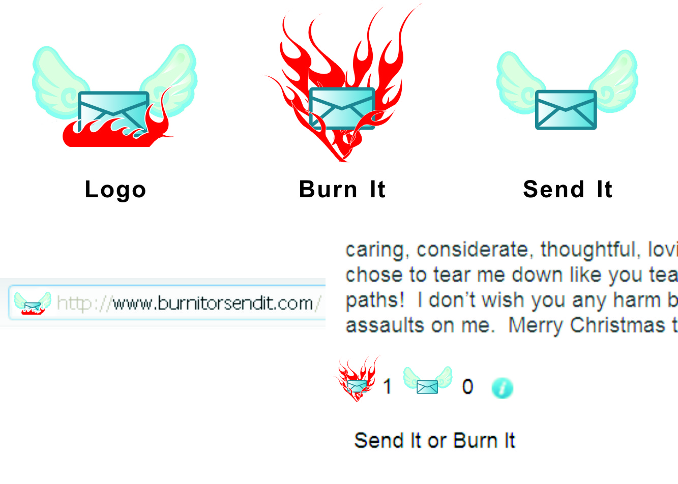 Logo Design by suzukita for Burn It Or Send It | Design #165548