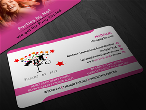 Party planning business card design | Business Card Design by Pointless Pixels India