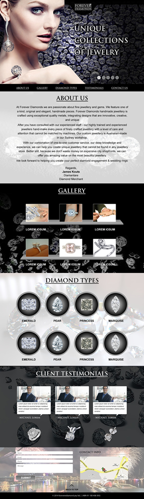Web Design by Sandy1155 for this project | Design: #4193295