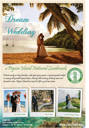 Pigeon Island National Landmark wedding venue  | Design de Poster par alex989