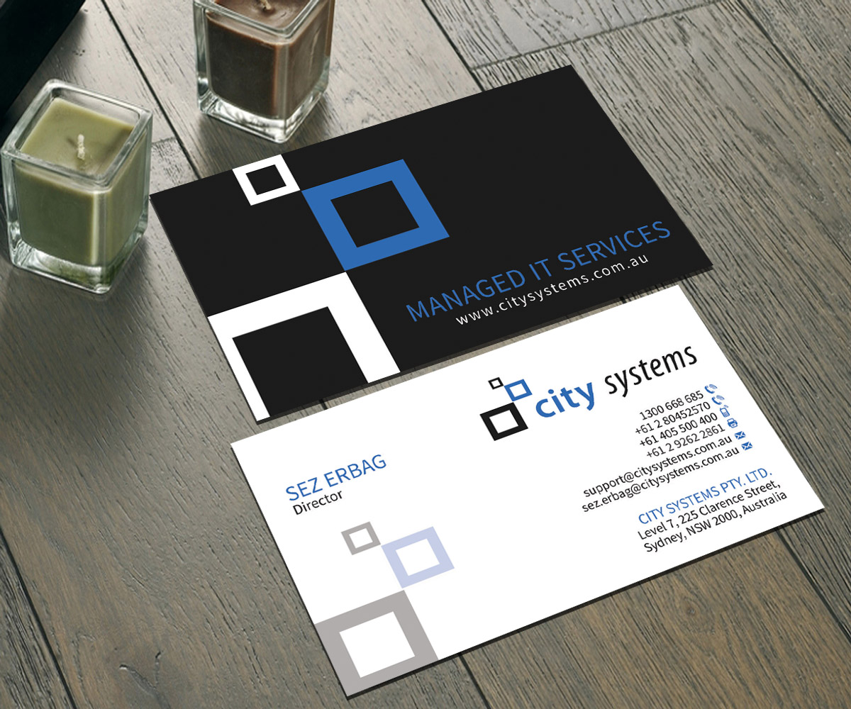 Business Card Design by Sarah Haroon for CITY SYSTEMS PTY LTD | Design #4149375