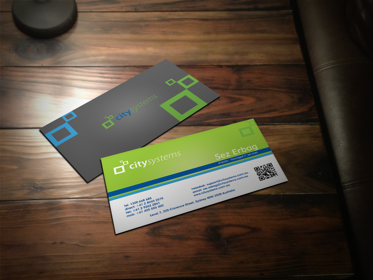 Diseño de Tarjeta de Presentación por Scorpius design para CITY SYSTEMS PTY LTD | Diseño #4159890
