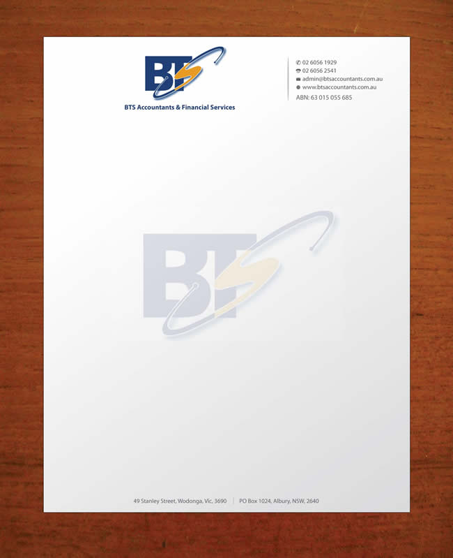 Letterhead Design by Sbss for this project | Design #1158121