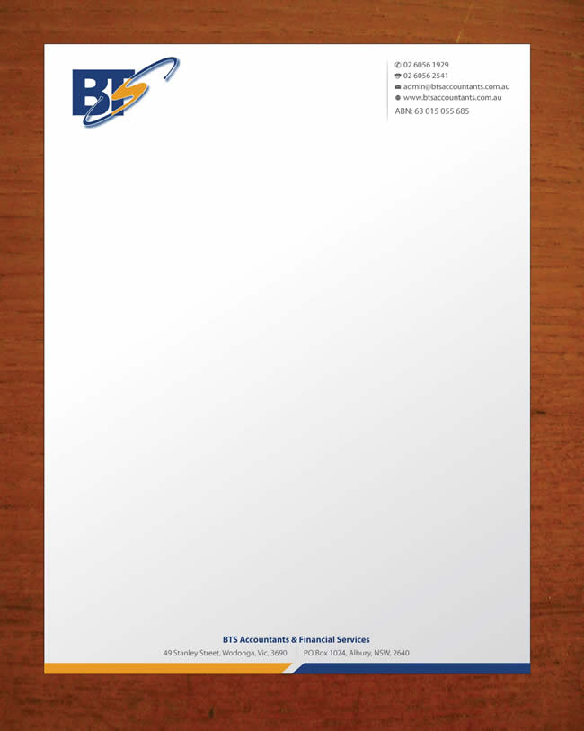 Letterhead Design by Sbss for this project | Design #1158126