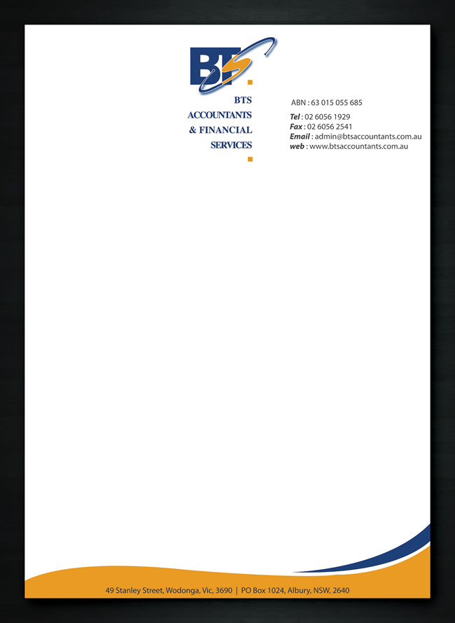 Letterhead Design by Sbss for this project | Design #1158435