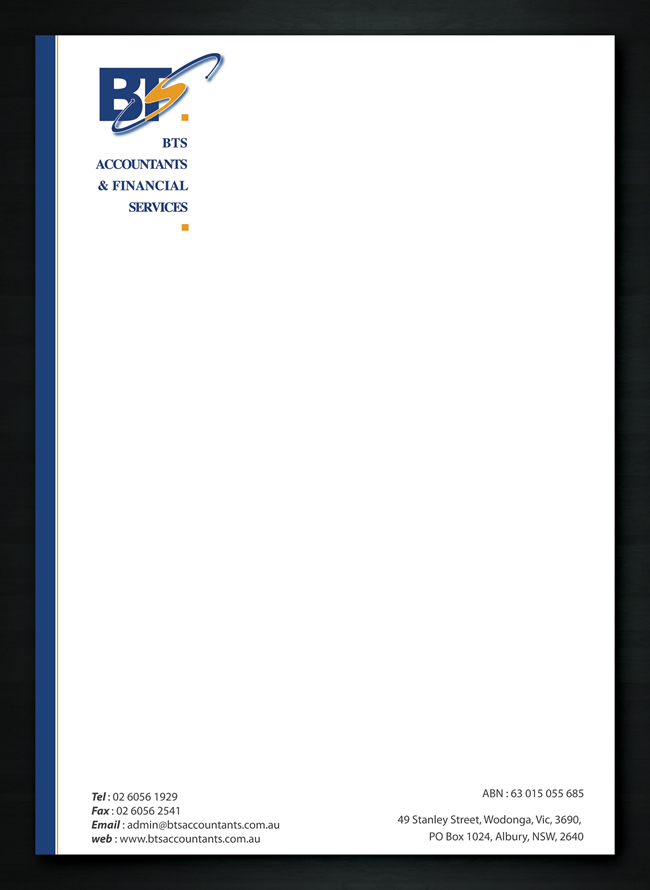 Letterhead Design by Sbss for this project | Design #1158436