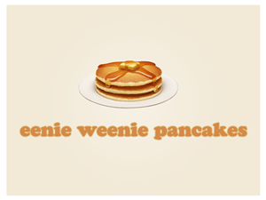 Logo-Design von Momin Akhund für eenie weenie pancakes | Design #1167799