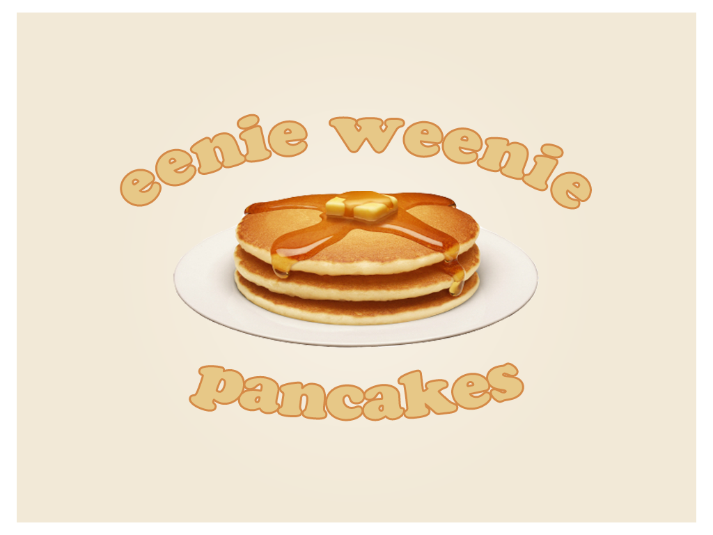 Logo Design by Momin Akhund for eenie weenie pancakes | Design #1167802