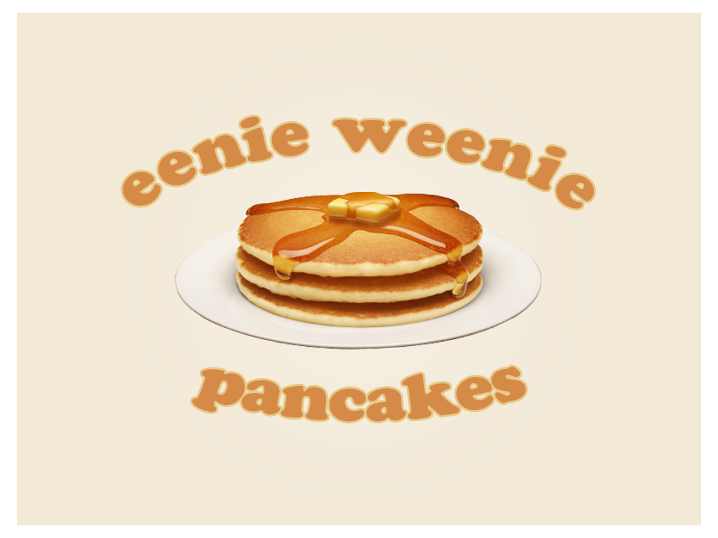 Logo Design by Momin Akhund for eenie weenie pancakes | Design #1167805