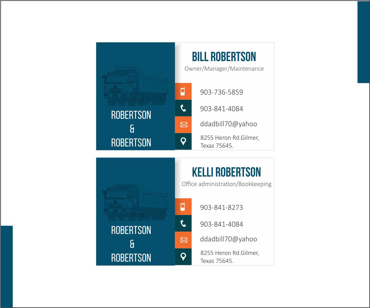 Business Card Design by bhavya designer for Robertson & Robertson | Design #4171536