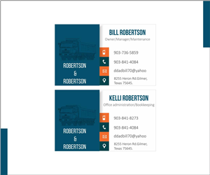 Business Card Design by bhavya designer for Robertson & Robertson | Design: #4171536