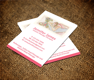 Holistic massage therapist | Business Card Design by Sarah Haroon