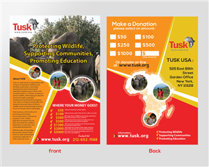 Tusk - African Wildlife Conservation Organization | Graphic Design by nurmania