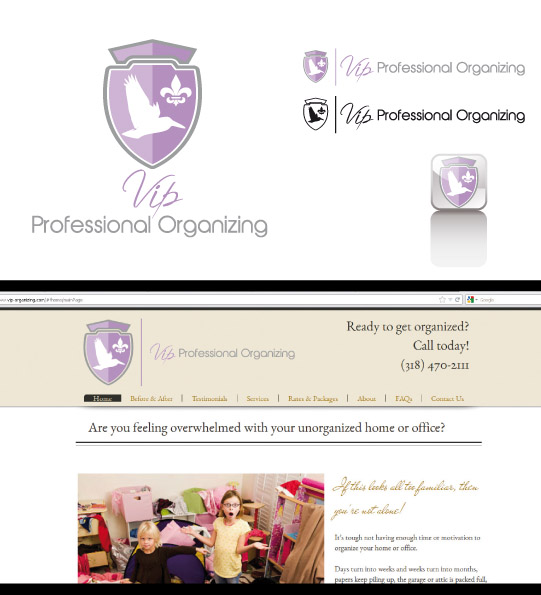 Logo Design by kresh for VIP Professional Organizing | Design #1192001
