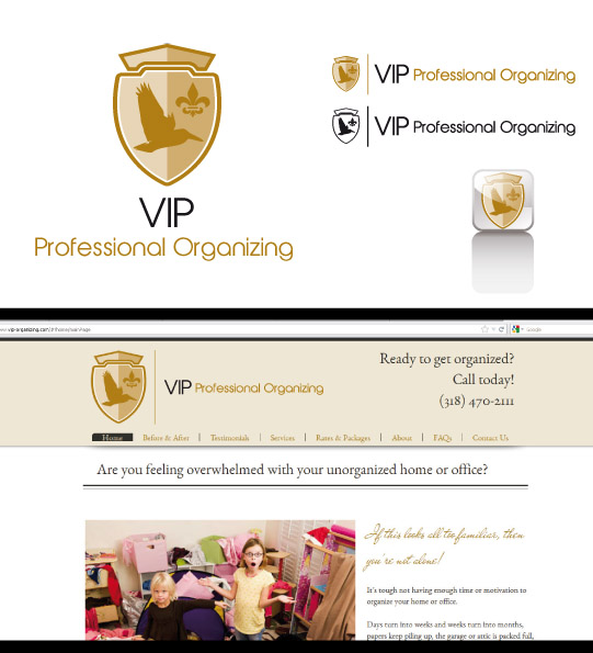 Logo Design by kresh for VIP Professional Organizing | Design #1192002