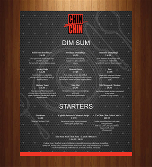 Menu Design by Sbss for this project | Design: #1170576