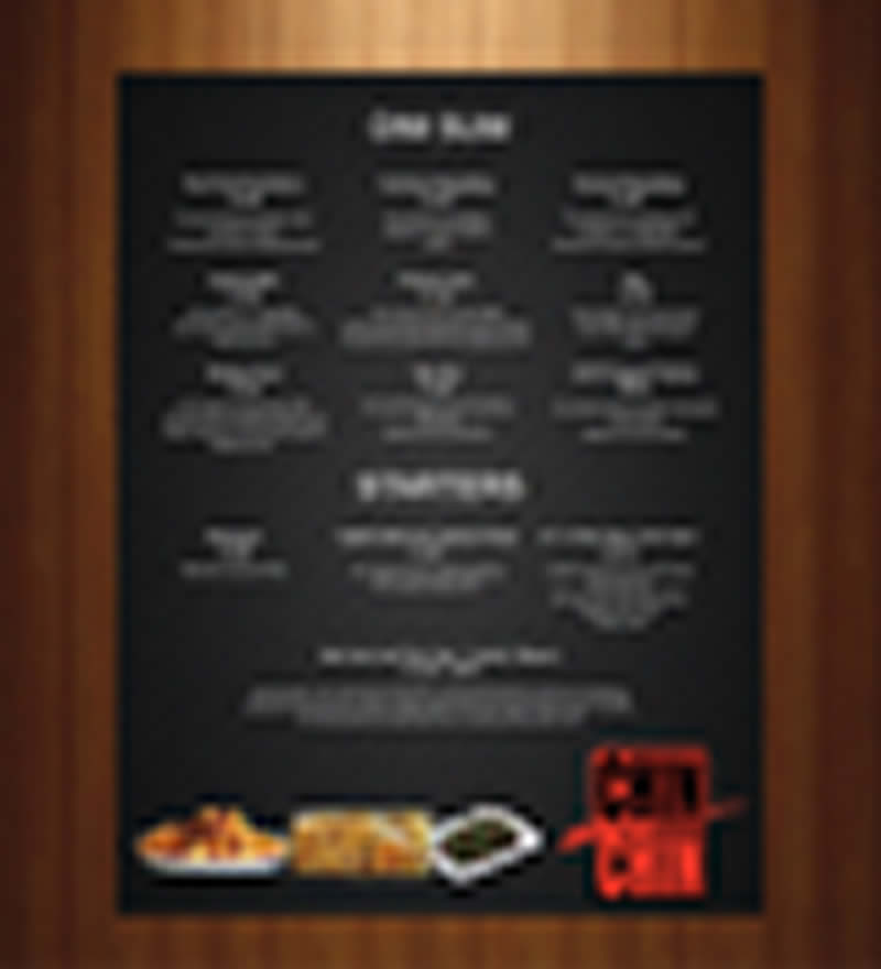 Menu Design by Sbss for this project | Design #1170586