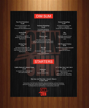 Menu Design by Sbss for this project | Design: #1178710