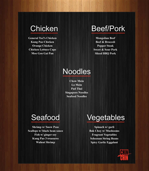 Menu Design by Sbss for this project | Design: #1214007