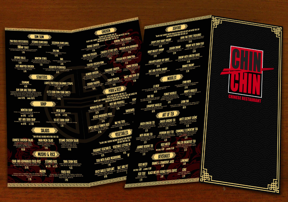 Menu Design by Diseno Advertising Pte Ltd for this project | Design #1174680