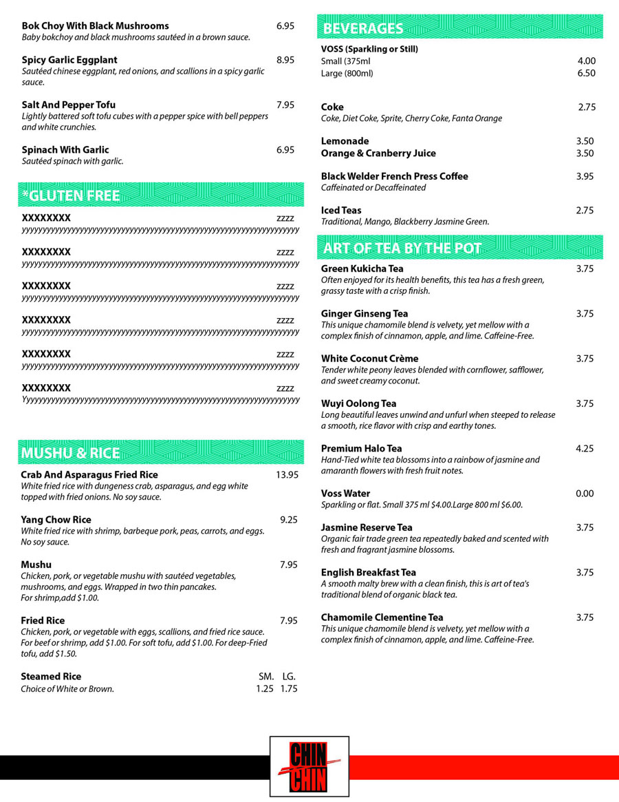 Menu Design by Boon for this project | Design #1169206