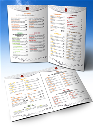 Menu Design by gekgrfx for this project | Design: #1187660