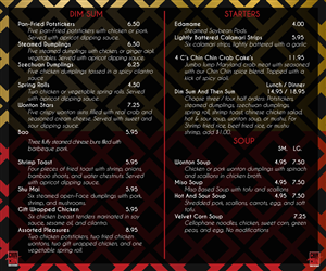 Menu Design by InnovatiV Designs