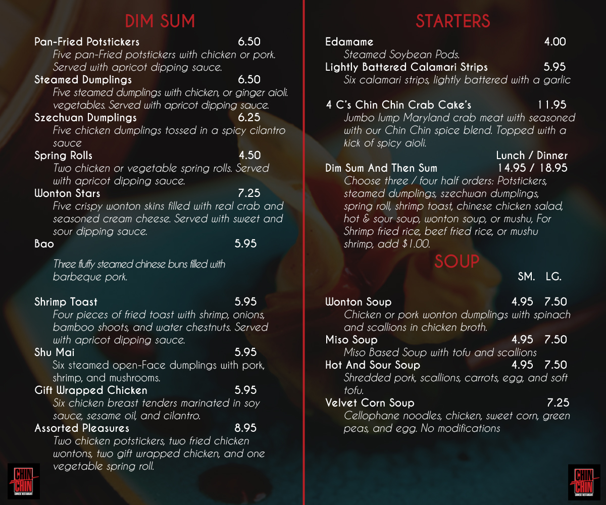 Menu Design by InnovatiV Designs for this project | Design #1181256