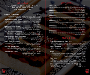 Menu Design by InnovatiV Designs for this project | Design: #1181267