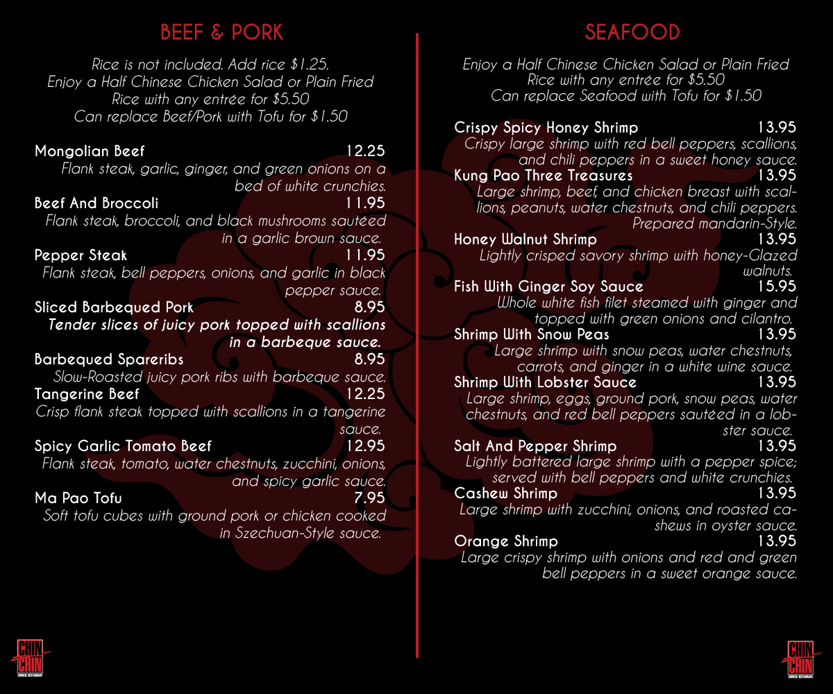 Menu Design by InnovatiV Designs for this project | Design #1182489