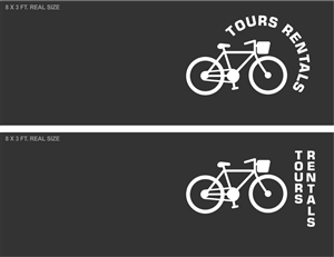 Simple Bicycle Design for Large sign | Schilder-Design von ADesign
