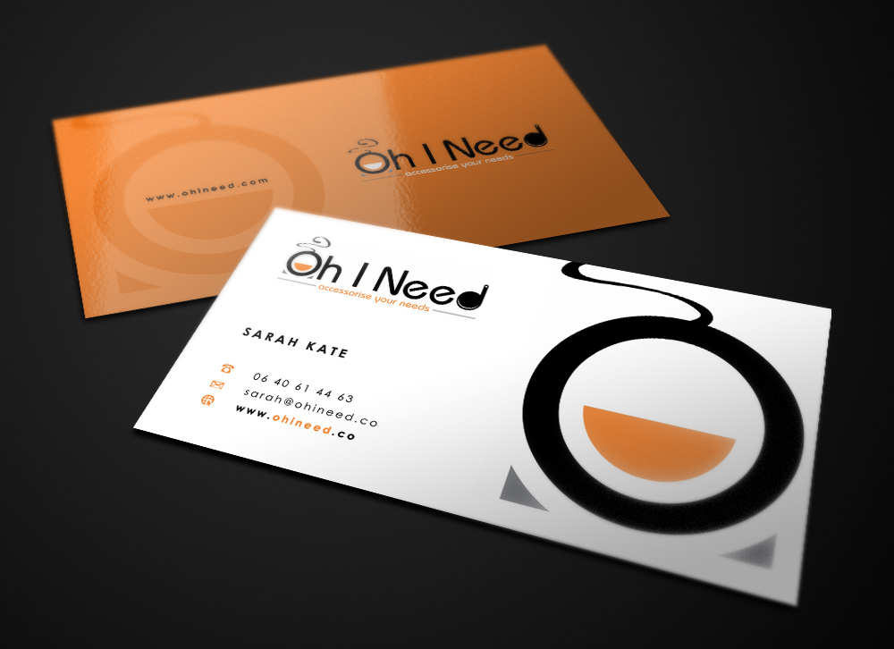 Diseño de Tarjeta de Presentación por Eggo May P para Oh I Need Ltd | Diseño #4185976