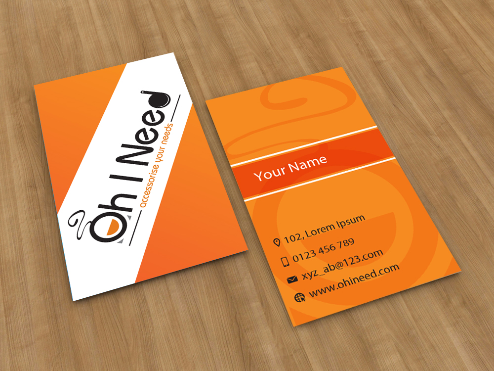 Diseño de Tarjeta de Presentación por Anooshaa Kachhia para Oh I Need Ltd | Diseño #4226965