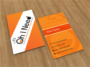 Diseño de Tarjeta de Presentación por Anooshaa Kachhia para Oh I Need Ltd | Diseño: #4226965