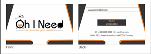 Diseño de Tarjeta de Presentación por venkatesh8812 para Oh I Need Ltd | Diseño #4203503
