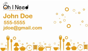 Diseño de Tarjeta de Presentación por Cherisse para Oh I Need Ltd | Diseño: #4199856