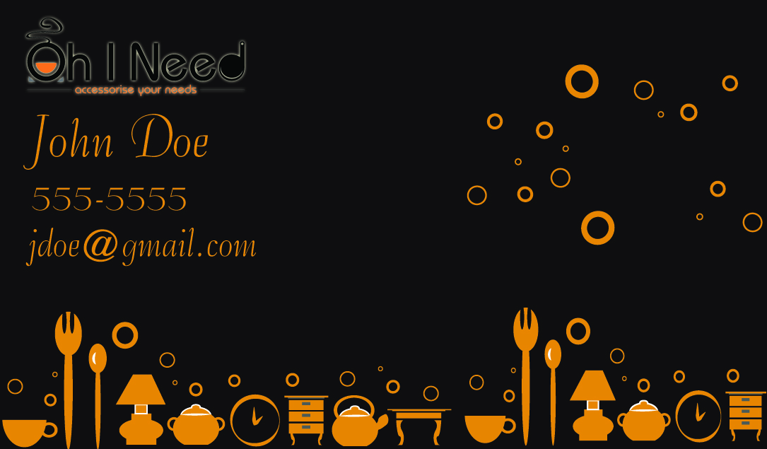 Diseño de Tarjeta de Presentación por Cherisse para Oh I Need Ltd | Diseño #4199871