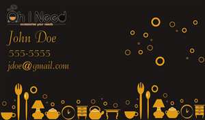 Diseño de Tarjeta de Presentación por Cherisse para Oh I Need Ltd | Diseño: #4199871