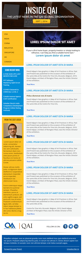 Newsletter Design by Expert Designer for this project | Design: #4310743